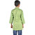 Kid Kupboard Cotton Boys Kurta, Green, Full-Sleeves, 9-10 Years KIDS7321