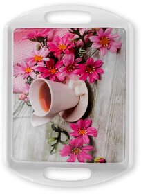 Aurka 13 Inch Rectangle Melamine Serving Tray (M11  Pack of 1  Medium) Perfect for Serving Snacks, Beverages and Desserts, Stylish Addition to Your Home Decor