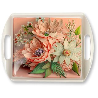 Aurka 13 Inch Rectangle Melamine Serving Tray (M3 Pack of 1 Medium) Perfect for Serving Snacks, Beverages and Desserts, Stylish Addition to Your Home Decor Aurka 13 Inch Rectangle Melamine Serving Tray (M3 Pack of 1 Medium) Perfect for Serving Snacks, Beverages and Desserts, Stylish Addition to Your Home Decor