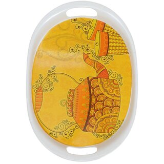 Aurka 11.6 Inch Oval Melamine Serving Tray (M8 Pack of 1 Small) Perfect for Serving Snacks, Beverages and Desserts, Stylish Addition to Your Home Decor Aurka 11.6 Inch Oval Melamine Serving Tray (M8 Pack of 1 Small) Perfect for Serving Snacks, Beverages and Desserts, Stylish Addition to Your Home Decor