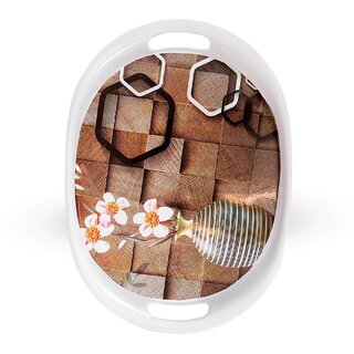 Aurka 13 Inch Oval Melamine Serving Tray (M4 Pack of 1 Medium) Perfect for Serving Snacks, Beverages and Desserts, Stylish Addition to Your Home Decor Aurka 13 Inch Oval Melamine Serving Tray (M4 Pack of 1 Medium) Perfect for Serving Snacks, Beverages and Desserts, Stylish Addition to Your Home Decor