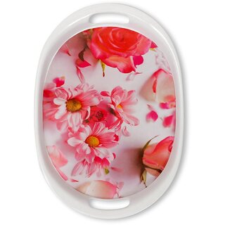                      Aurka 13 Inch Oval Melamine Serving Tray (M9  Pack of 1  Medium) Perfect for Serving Snacks, Beverages and Desserts, Stylish Addition to Your Home Decor                                              