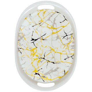 Aurka 13 Inch Oval Melamine Serving Tray (M13 Pack of 1 Medium) Perfect for Serving Snacks, Beverages and Desserts, Stylish Addition to Your Home Decor Aurka 13 Inch Oval Melamine Serving Tray (M13 Pack of 1 Medium) Perfect for Serving Snacks, Beverages and Desserts, Stylish Addition to Your Home Decor