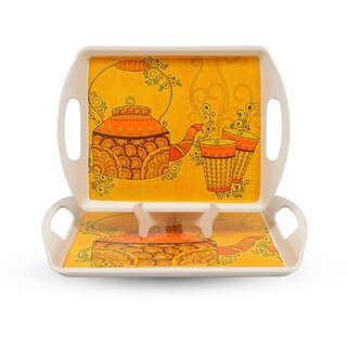 Aurka 11.6 Inch Rectangle Melamine Serving Tray (M8 Pack of 2 Small) Perfect for Serving Snacks, Beverages and Desserts, Stylish Addition to Your Home Decor Aurka 11.6 Inch Rectangle Melamine Serving Tray (M8 Pack of 2 Small) Perfect for Serving Snacks, Beverages and Desserts, Stylish Addition to Your Home Decor