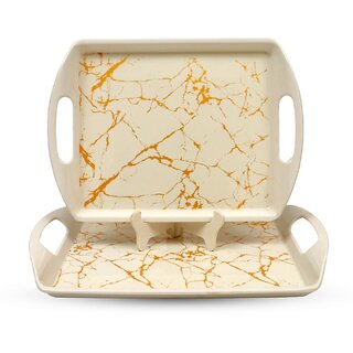 Aurka 11.6 Inch Rectangle Melamine Serving Tray (M15 Pack of 2 Small) Perfect for Serving Snacks, Beverages and Desserts, Stylish Addition to Your Home Decor Aurka 11.6 Inch Rectangle Melamine Serving Tray (M15 Pack of 2 Small) Perfect for Serving Snacks, Beverages and Desserts, Stylish Addition to Your Home Decor