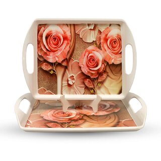 Aurka 13 Inch Rectangle Melamine Serving Tray (M1 Pack of 2 Medium) Perfect for Serving Snacks, Beverages and Desserts, Stylish Addition to Your Home Decor Aurka 13 Inch Rectangle Melamine Serving Tray (M1 Pack of 2 Medium) Perfect for Serving Snacks, Beverages and Desserts, Stylish Addition to Your Home Decor