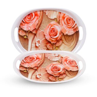 Aurka 11.6 Inch Oval Melamine Serving Tray (M1 Pack of 2 Small) Perfect for Serving Snacks, Beverages and Desserts, Stylish Addition to Your Home Decor Aurka 11.6 Inch Oval Melamine Serving Tray (M1 Pack of 2 Small) Perfect for Serving Snacks, Beverages and Desserts, Stylish Addition to Your Home Decor