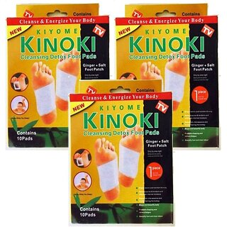 Detox Foot Pads Gold Cleansing Natural Adhesive Kit (Pack Of 3) (300 G)