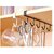Multifunctional 6 Metal Door Organiser Hook Hanger Metal 6 Pin Nail Free Rack Wall Hanger (Multicolor Pack of 2)