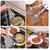 2 in 1 Fry Tool Filter Spoon Strainer with ClipOil Frying BBQ Filter Stainless Steel Mesh Strainer Kitchen Tool Collapsible Strainer (Steel Pack of 1)