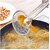 2 in 1 Fry Tool Filter Spoon Strainer with ClipOil Frying BBQ Filter Stainless Steel Mesh Strainer Kitchen Tool Collapsible Strainer (Steel Pack of 1)