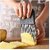 1 Pcs Crinkle Cut Knife K Slicing Helper Stainless Steel Fruit And Vegetable Wavy Chopper Knife Safe Potato Cutter Onion CutterKids Kitchen Tools 5.4 Inch (Pack-1)