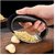 Catron Garlic Chopper Stainless SteelGarlic Chopper  Garlic Press  Garlic Peeler Manual Curve Fruit Vegetable Tools for Kitchen (Silver-Black)
