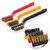 Plastic Set Of 3 Pc Gas Cleaning Brush  Steel Brush  Wire Brush  Gas Stove Cleaning Brushes  Kitchen Tools Cleaning Kit  Chimney Cleaning Brush  Burner Cleaner Brush