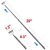 Anti Khujli Massage Scratcher Stainless Steel Extendable Telescopic Back Pocket Size Eaching Hand Stick (Till 20 Inches Pack of 2)