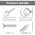 Kitchen Stainless Steel Dough Flour Whisk - Stainless Steel Dough Whisk Food Grade Dutch Style Bread Dough Hand Mixer Blender Whisk for Cooking Blending Steel Handle Kitchen Baking Tools