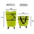 Foldable Shopping Trolley Bag with Wheels Waterproof Folding Travel Luggage Bag/Vegetable Grocery Shopping Trolley Carry Bag Outdoor Travel Bag for Girls Women Men