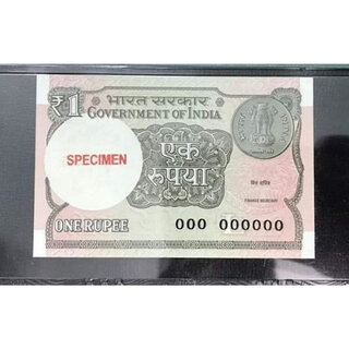                       One Rupees Specimen Note                                              