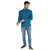Ecostyle woven long sleeve mens short kurta