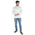 Ecostyle woven long sleeve mens short kurta