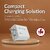 Dual USB Port Charger 3.4A (18W) withCable Fast  Efficient Charging Adapter Smart IC Technology. (White  Gray)