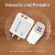 Dual USB Port Charger 3.4A (18W) withCable Fast  Efficient Charging Adapter Smart IC Technology. (White  Gray)