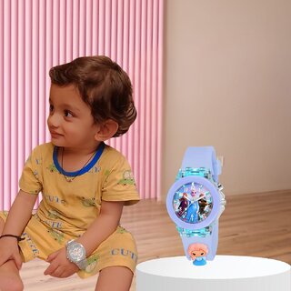 Kaash Collections Kids Analouge Multi-color Light Cute 3D Cartoon Character Boys and Girls Watch