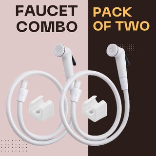 PTMT Combo of 2 jet spray for bathroom (White) PTMT Combo of 2 jet spray for bathroom (White)