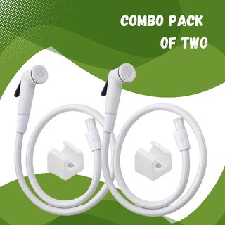 PTMT Combo of 2 jet spray for bathroom (White) PTMT Combo of 2 jet spray for bathroom (White)