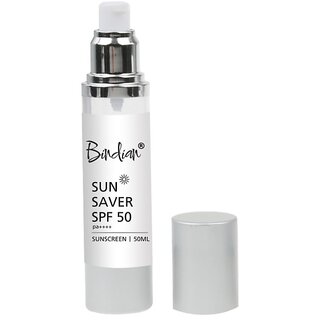 Bindian Sunsaver Hyaluronic Sunscreen SPF 50 Cream, PA++++, Lightweight, Water Resistant, No white-cast for Broad Spectrum & Blue Light Protection for All Skin Type - 50g Bindian Sunsaver Hyaluronic Sunscreen SPF 50 Cream, PA++++, Lightweight, Water Resistant, No white-cast for Broad Spectrum & Blue Light Protection for All Skin Type - 50g