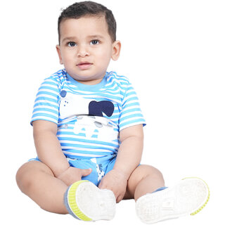 Kid Kupboard Cotton Baby Boys T-Shirt and Short Set, Multicolor, Half-Sleeves, 12-18 Months KIDS7349 Kid Kupboard Cotton Baby Boys T-Shirt and Short Set, Multicolor, Half-Sleeves, 12-18 Months KIDS7349