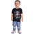 Kid Kupboard Cotton Baby Boys T-Shirt, Black, Half-Sleeves, 2-3 Years KIDS7359