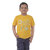 Kid Kupboard Cotton Boys T-Shirt, Yellow, Half-Sleeves, 7-8 Years KIDS7370