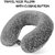 Eastern Club Unisex U-Shaped Neck Rest Pillow for Travel Micro Fibres Soft Cushion (Grey)