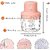Electric Mini Garlic Chopper Portable Cordless with USB Charging 450 W 250 ml Pink Color
