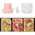 Electric Mini Garlic Chopper Portable Cordless with USB Charging 450 W 250 ml Pink Color
