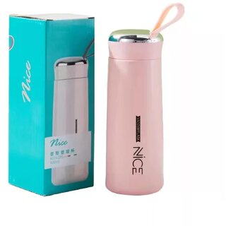 nice white glass water bottle with hand ring 400ml (Set of 1) nice white glass water bottle with hand ring 400ml (Set of 1)