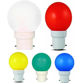 Mini 0.5-Watt LED Bulb (pack of 5) Multicolor Mini 0.5-Watt LED Bulb (pack of 5) Multicolor