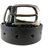 Lions Tag Black Textured leather belt