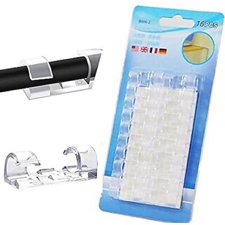 (Pack of 15) Cable Clips Desk Organizer Self-Adhesive Multipurpose Drop Wire Plastic Hook & Loop Cable Tie (Pack of 15) Cable Clips Desk Organizer Self-Adhesive Multipurpose Drop Wire Plastic Hook & Loop Cable Tie