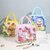 Canvas Cloth 3D Printed Insulated Travel Lunch/Tiffin/Storage Bag for Office pack of 1