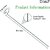 46 cm Iron Garden Stake (Pack of 2) - Durable Plant Support and Landscape Stabilizer for Flowers, Vegetables,