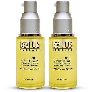 Lotus Herbals Wg Vitamin-C + Gold Radiance Serum 15Ml ( Pack Of 2 ) Lotus Herbals Wg Vitamin-C + Gold Radiance Serum 15Ml ( Pack Of 2 )