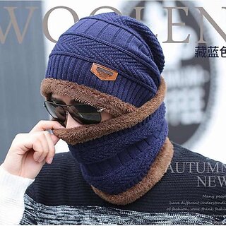 Fashlook Woolen Multicolor Casual Winter Cap Fashlook Woolen Multicolor Casual Winter Cap