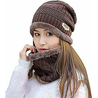 Fashlook Woolen Multicolor Casual Winter Cap Fashlook Woolen Multicolor Casual Winter Cap