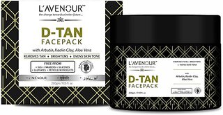L'avenour D-Tan Face Pack For Tan Removal, Instant Glow, Brightens & Even Skin Tone (200 g)