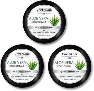 L'avenour Aloe Vera Cold Cream with Vitamin E & Caprylic For Deep Hydration & Glowing Skin (300 ml)