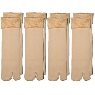 Minha Winter Thermal Toe Wool Heavy Duty Valvet Warm Ankle Length Socks Ladies/Women pack of 2