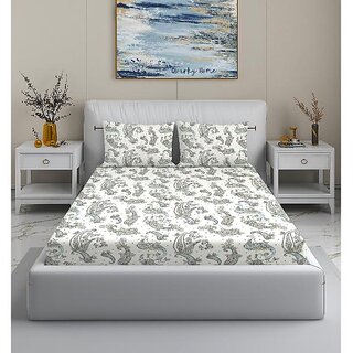 BEDZY Premium 180 TC Cotton Blend Flat Double Bedsheets with 2 Pillow Covers | Double Bed Breathable BEDZY | Wrinklefree | 90 x 100 | 228x254 cm | Multicolour BEDZY Premium 180 TC Cotton Blend Flat Double Bedsheets with 2 Pillow Covers | Double Bed Breathable BEDZY | Wrinklefree | 90 x 100 | 228x254 cm | Multicolour