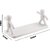 PASSION Wall Mounted Plastic Bathroom Shelf/Wall Shelf/Wall Mounted Shelf/Self Adhesive Shelf with 2 Self Adhesive Stickers (White)